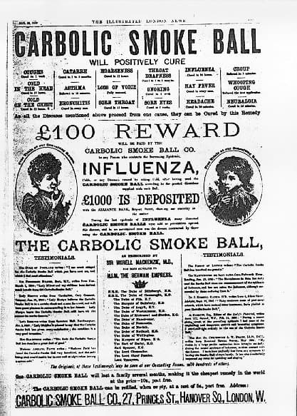 Carlill v Carbolic Smoke Ball Co - Wikipedia