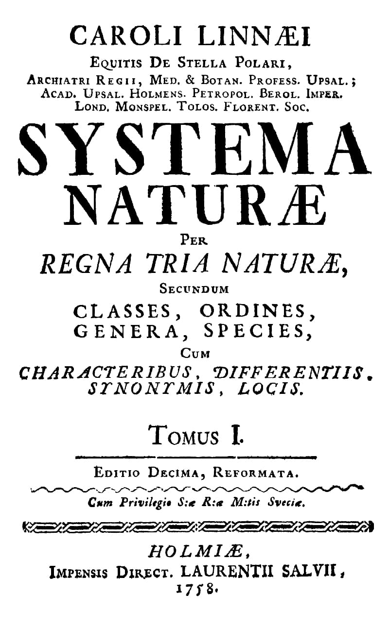Systema Naturae - Wikipedia