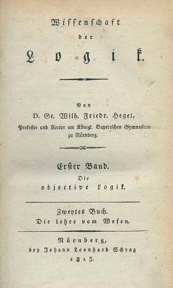 La Science de la logique — Wikipédia