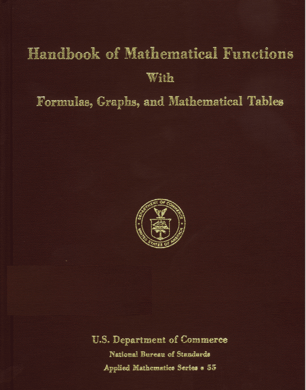 Handbook of Mathematical Functions — Wikipédia