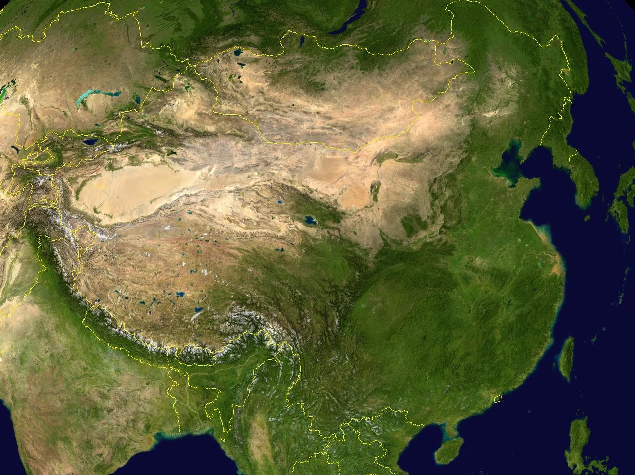 Géographie de la Chine — Wikipédia