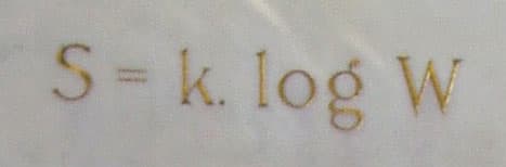 Boltzmann's entropy formula - Wikipedia