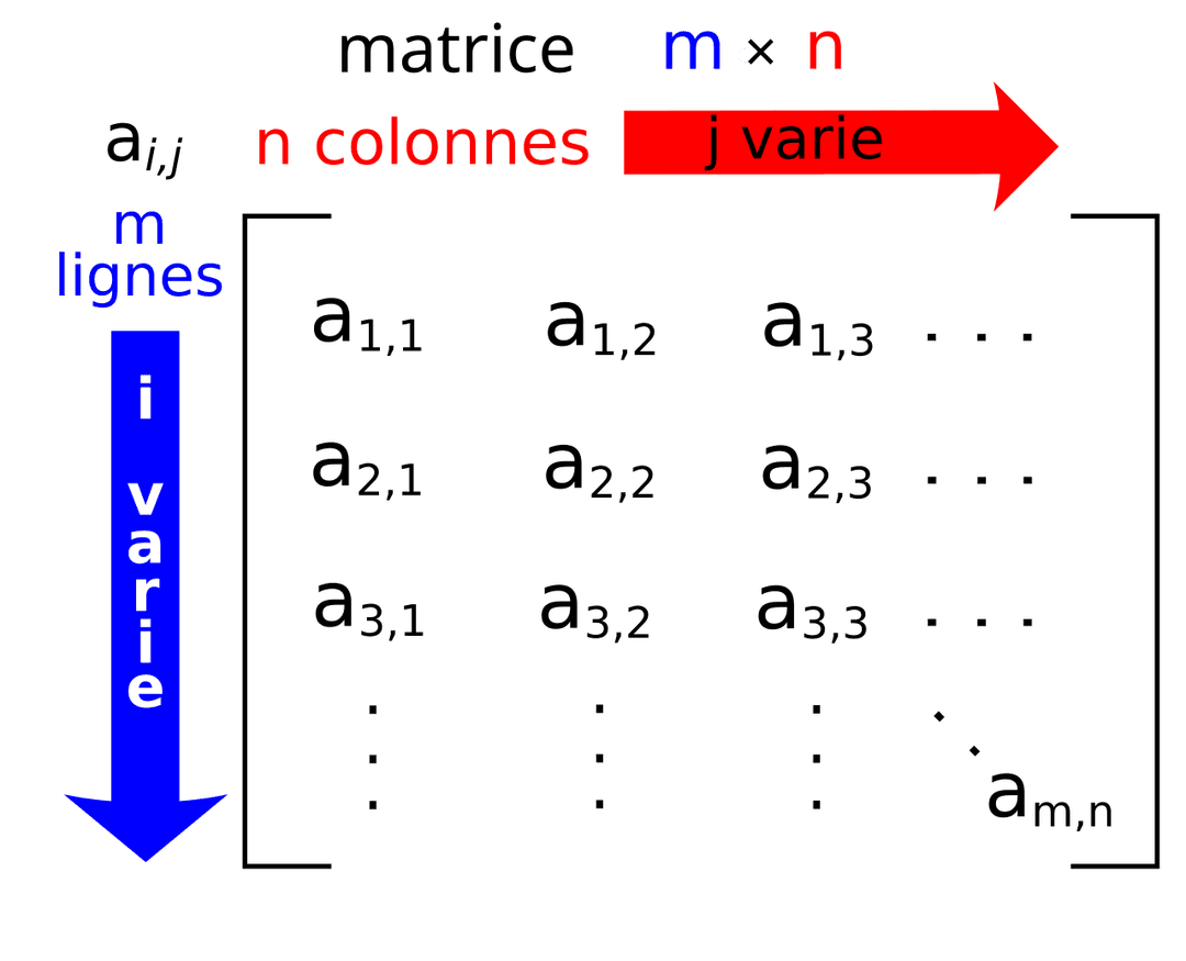 Matrice (mathématiques) — Wikipédia